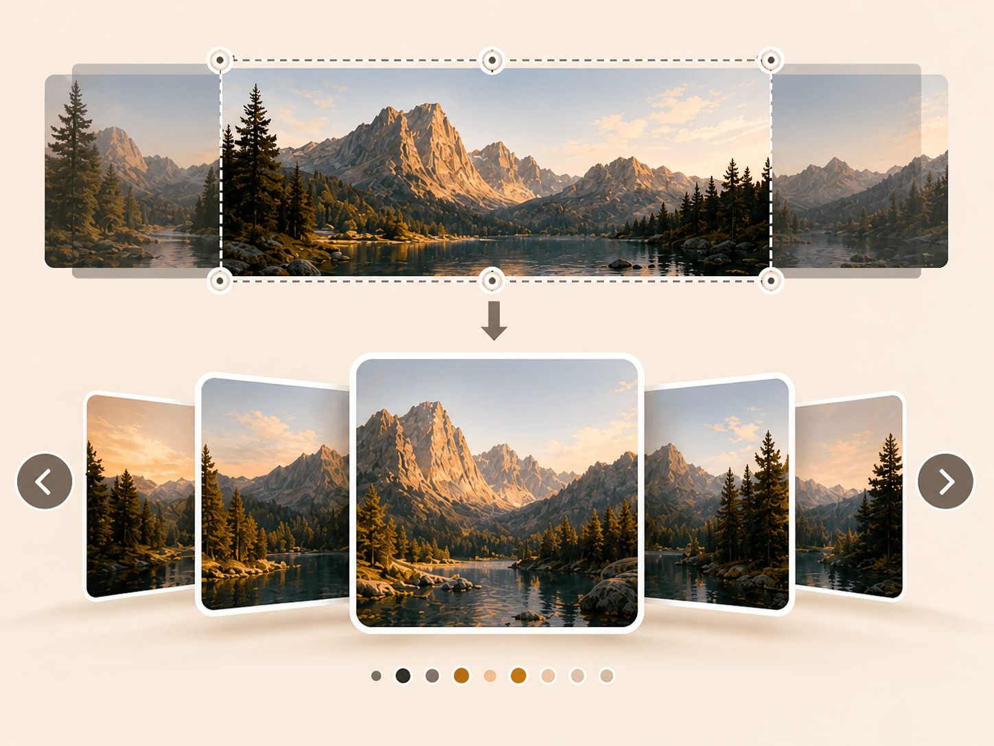 ImageGrid export order preview